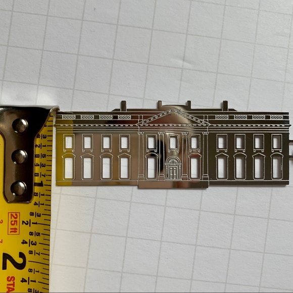 THE WHITE HOUSE Silver Tone Bookmark Tassle Washington D.C. Reading Books - Picture 8 of 9